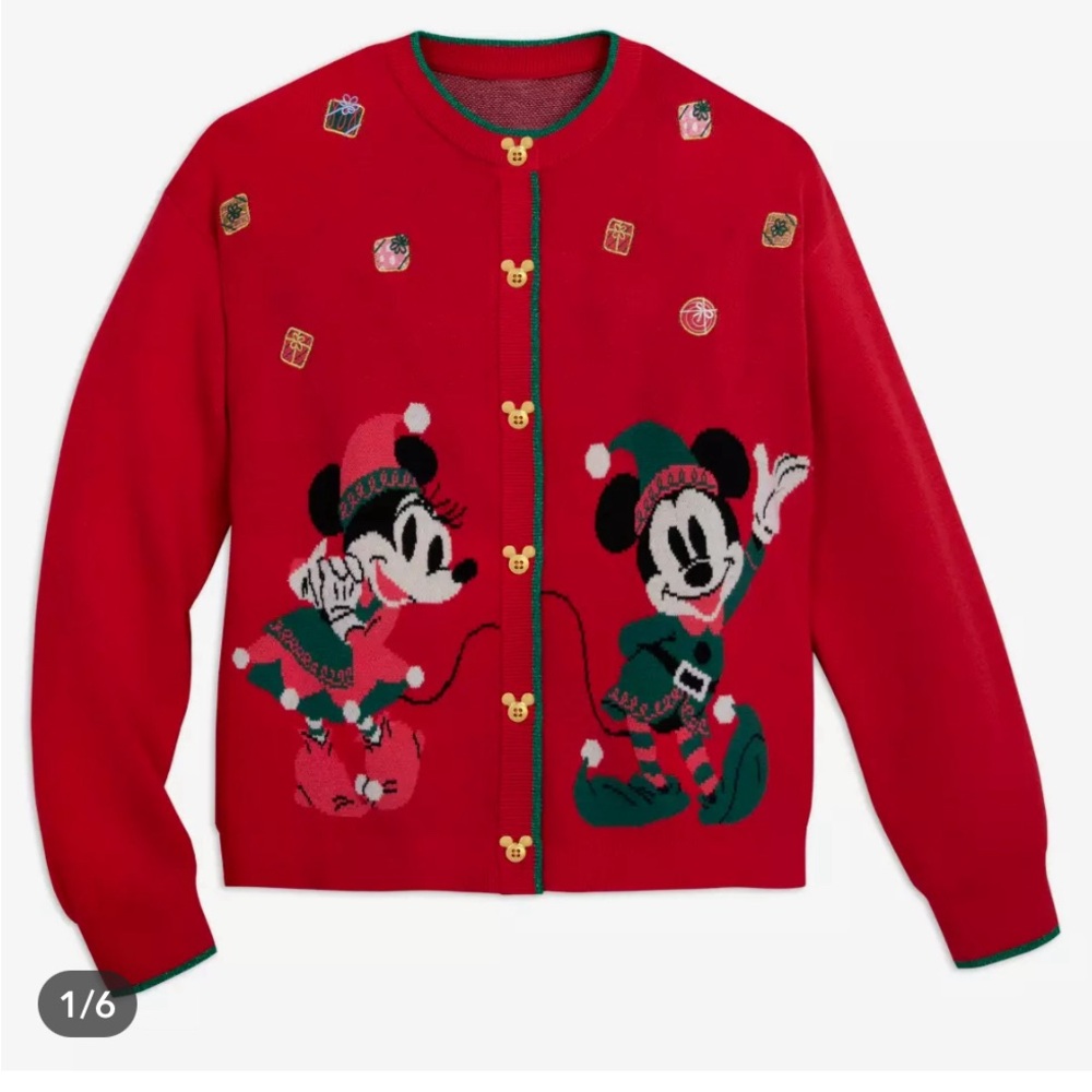 Disney mickey santa red sweater 2024 xl only brand new tags attached
